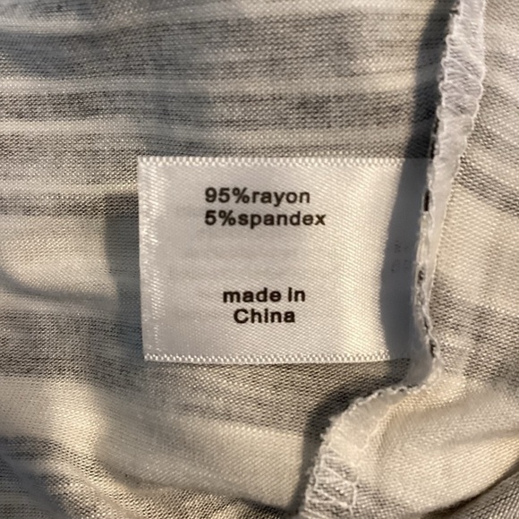 Lane Bryant Dolman Sleeve Striped Top Size 18/20 Black White Tie Neck - Picture 7 of 7